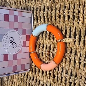 Nwt designer Plunder orange gigi bracelet